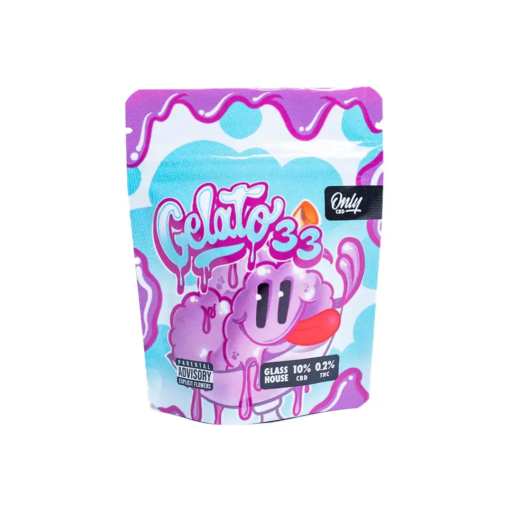 Gelato 33 CBD – Flor CBD cremosa y dulce de cultivo Greenhouse