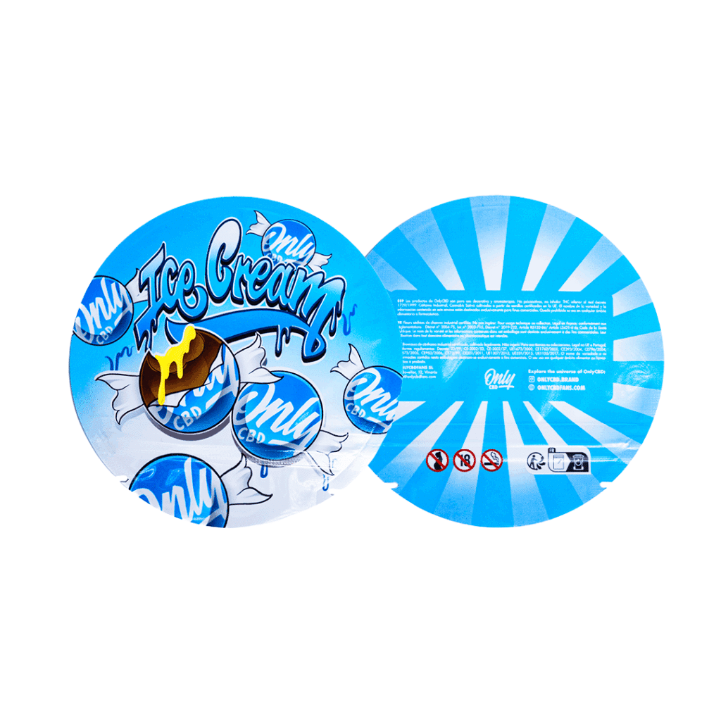 Ice Cream CBD resina Ice-O-Lator color ocre textura granulada cremosa aroma dulce extracción sin solventes OnlyCBD