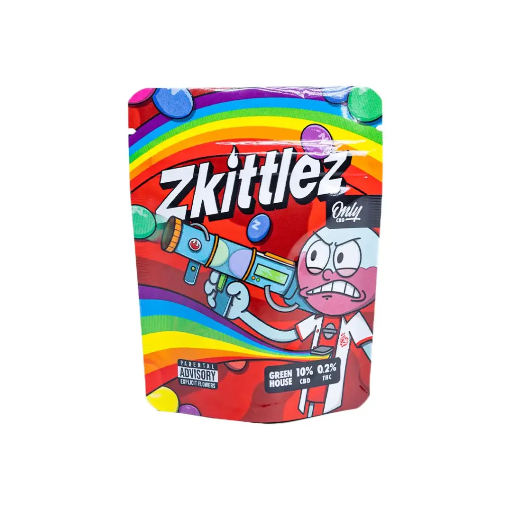 Zkittlez CBD cogollos Greenhouse dulces y tropicales